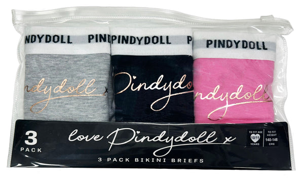 Pindydoll Sam Multi Girls 3 Pack Brief