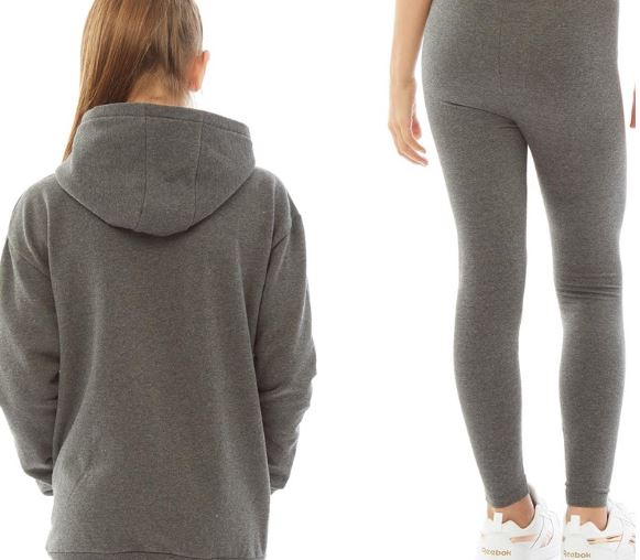 Pindydoll Sasha Girls Charcoal Hoodie & Legging Set