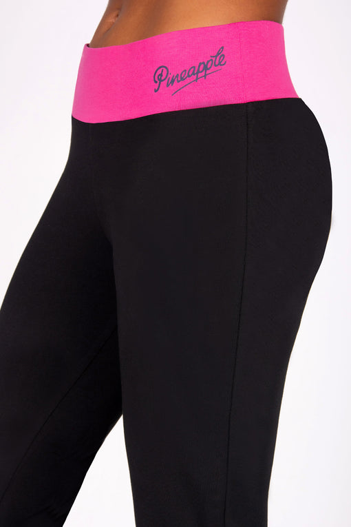 Pineapple Contrast Band Bootcut Jersey Trousers