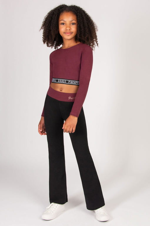 Pineapple Contrast Band Bootcut Jersey Trousers