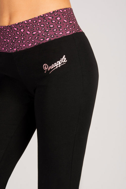 Pineapple Contrast Band Bootcut Jersey Trousers