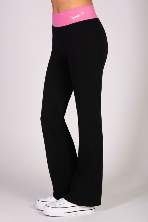 pineapple Contrast Band Bootcut Jersey Trousers