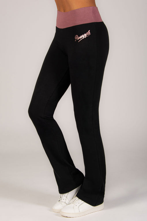 pineapple Contrast Band Bootcut Jersey Trousers