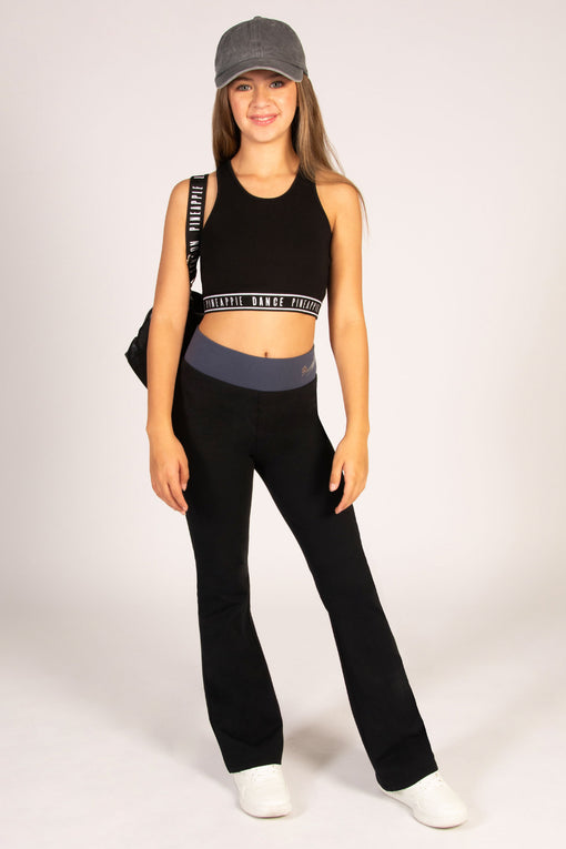 Pineapple Contrast Band Bootcut Jersey Trousers