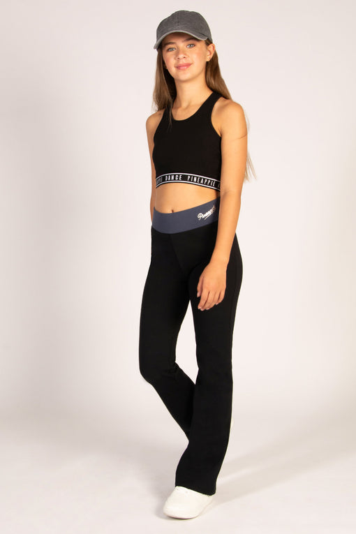 Pineapple Contrast Band Bootcut Jersey Trousers