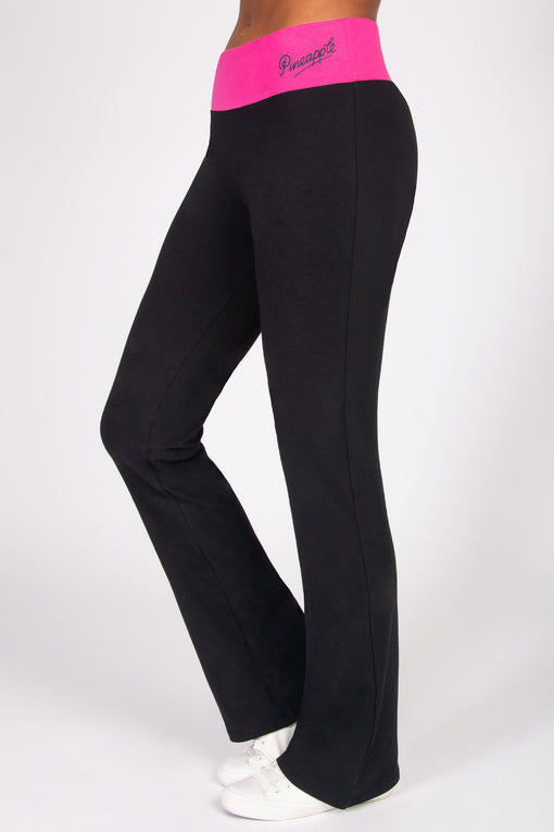 pineapple Contrast Band Bootcut Jersey Trousers