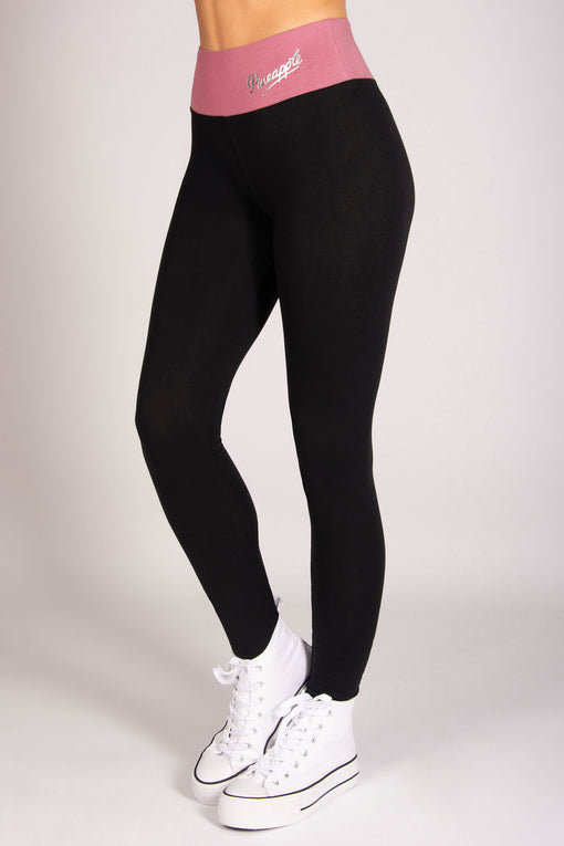 pineapple Contrast Band Leggings