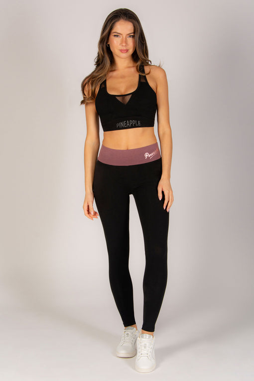 Pineapple Contrast Band Leggings