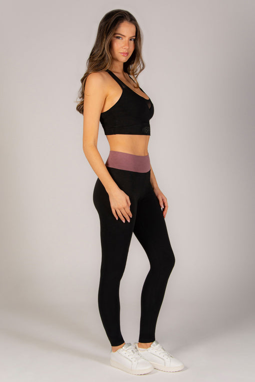 Pineapple Contrast Band Leggings