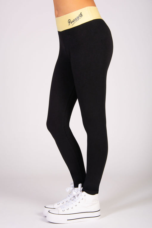 pineapple Contrast Band Leggings