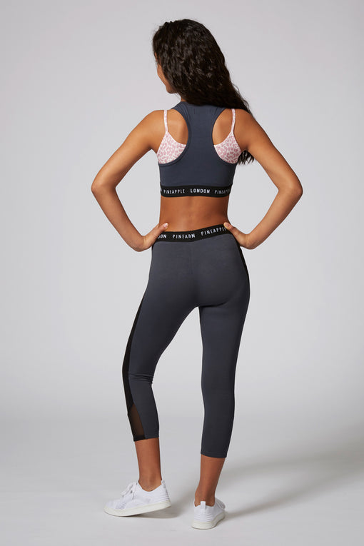 Pineapple Contrast Mesh Leggings