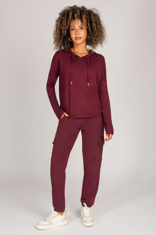 Pineapple Dip Hem Hoodie