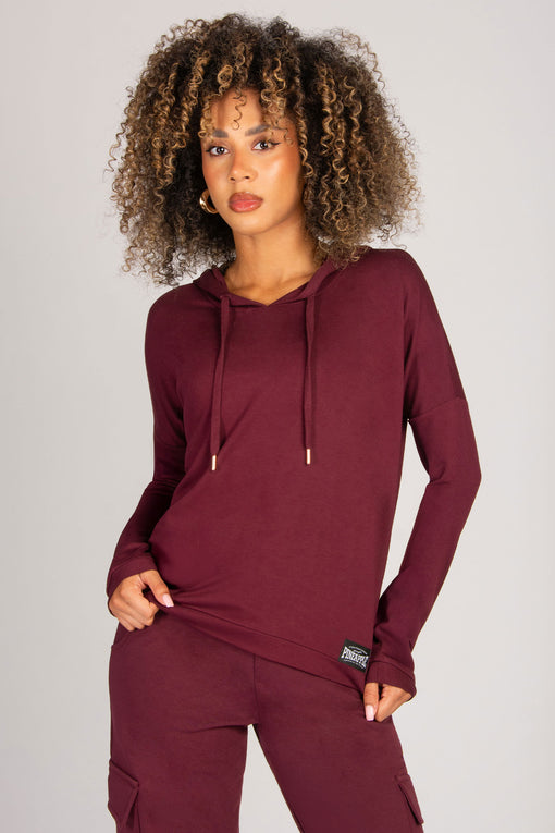 pineapple Dip Hem Hoodie