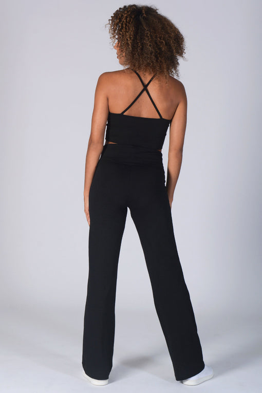 Pineapple Fold Down Waist Jersey Trousers