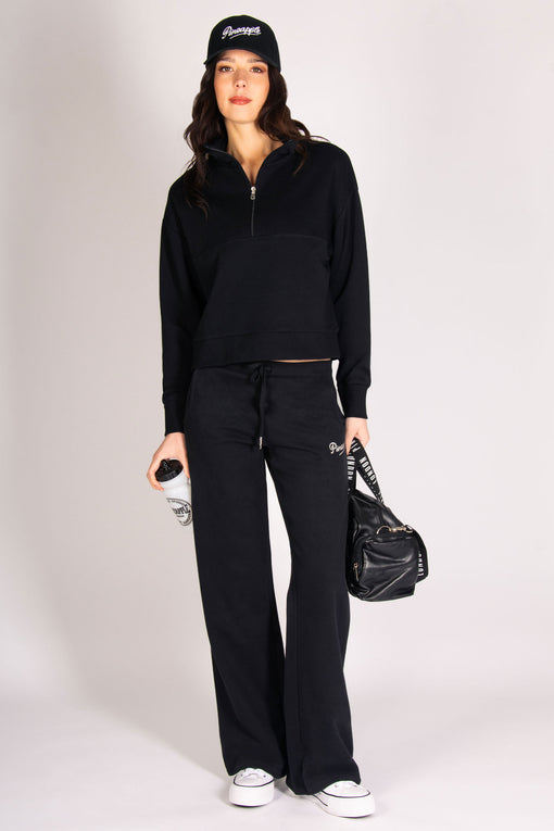 Pineapple Funnel Neck Half Zip Sweatshirt