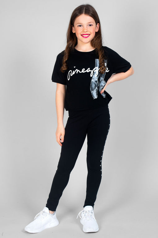 Pineapple Heart Stud Leggings