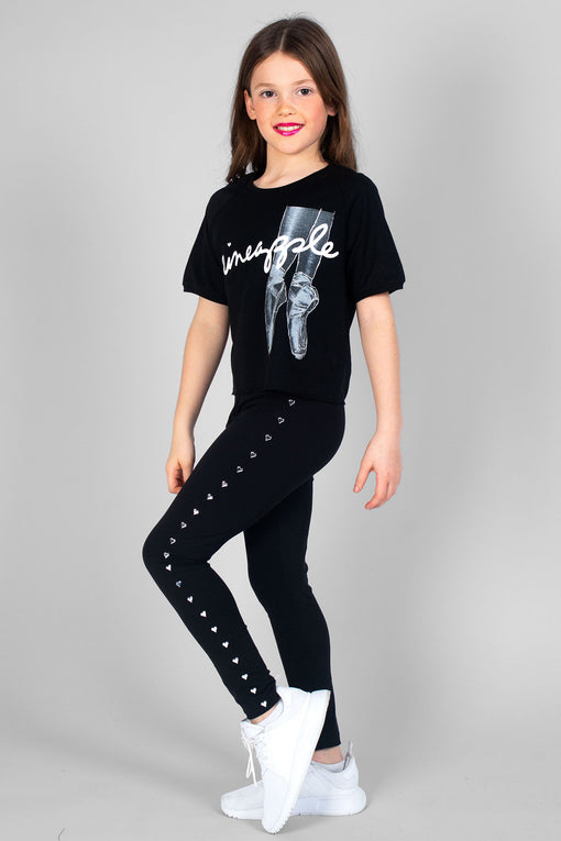 Pineapple Heart Stud Leggings