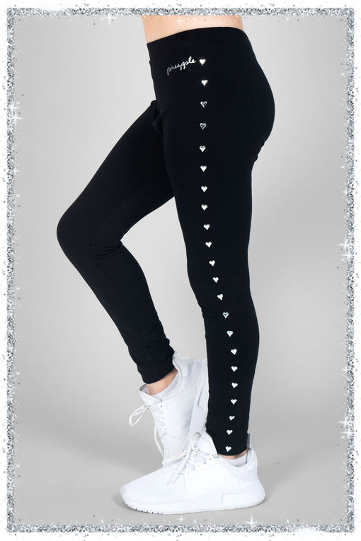 pineapple Heart Stud Leggings