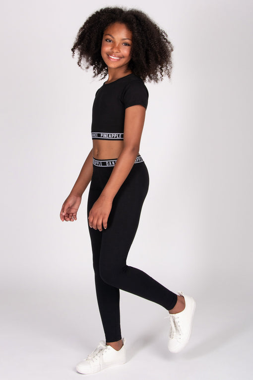 Pineapple Jacquard Tape Hem Leggings