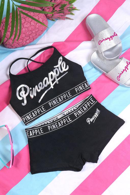 Pineapple Jacquard Two Piece Bikini Set