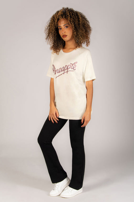 Pineapple Logo Boyfriend T-Shirt