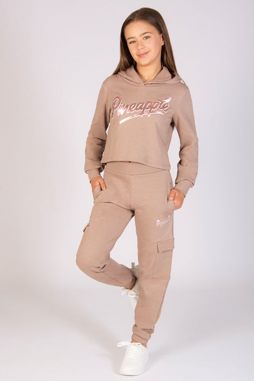 Pineapple Logo Crop Hoodie