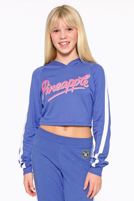 pineapple Logo Crop Hoodie