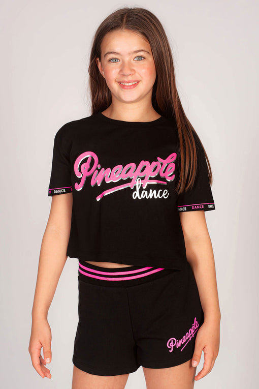 pineapple Logo Dance Crop T-Shirt