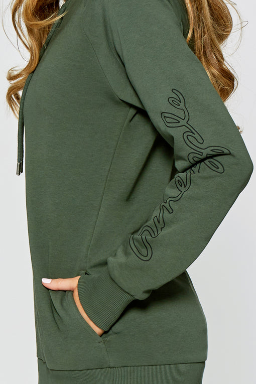 Pineapple Longline Logo Hoodie