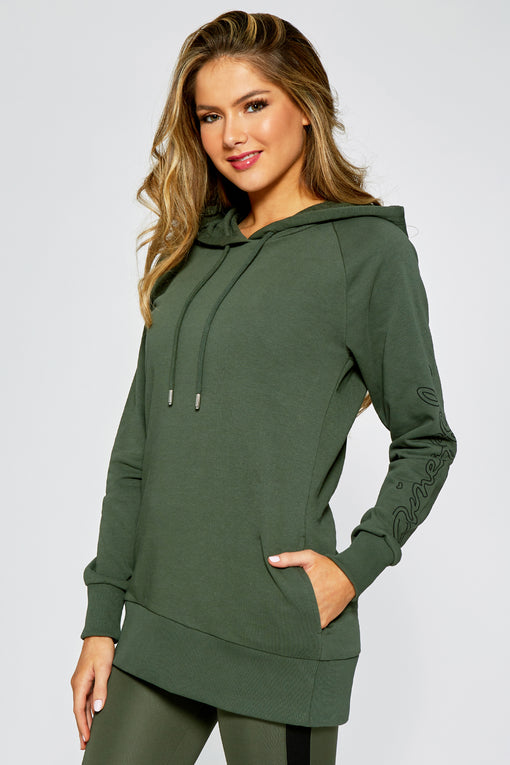 Pineapple Longline Logo Hoodie