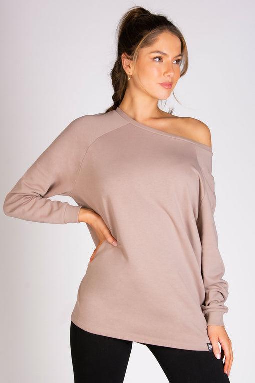 pineapple Longline Off Shoulder Sweater
