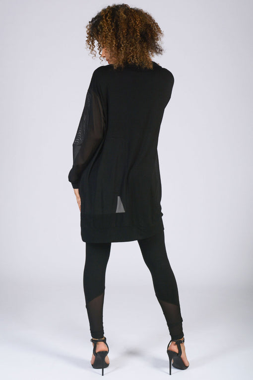 Pineapple Monroe Longline Mesh Cardigan