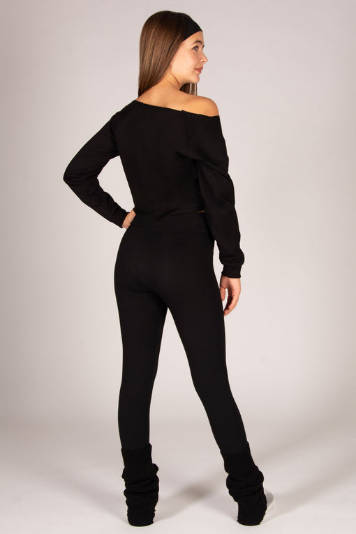 Pineapple Off-Shoulder Long Sleeve Top