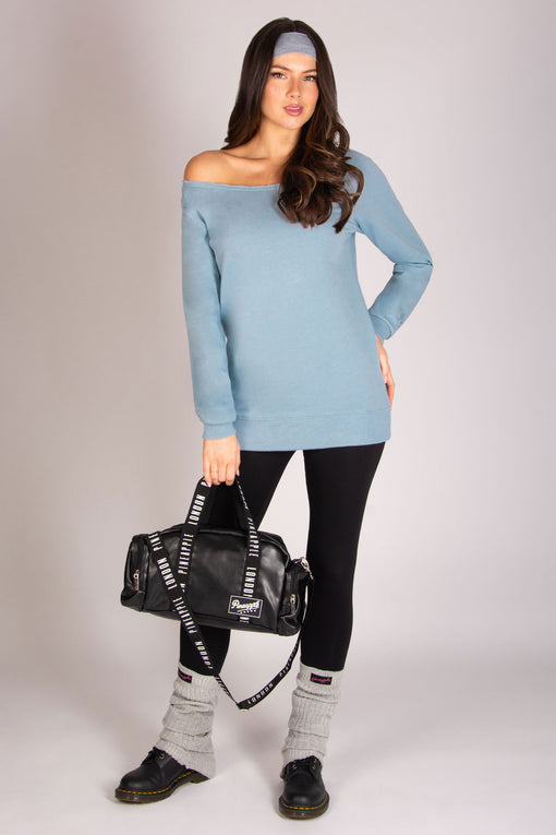 Pineapple Off Shoulder Longline Sweat Top