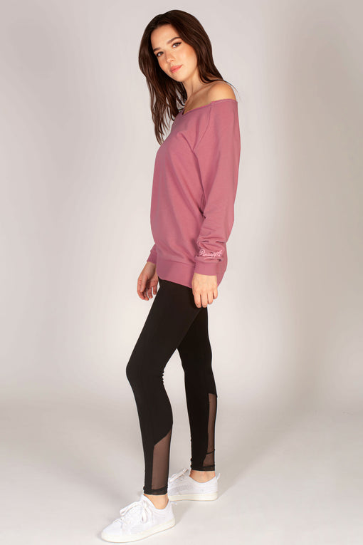 Pineapple Off Shoulder Longline Sweat Top