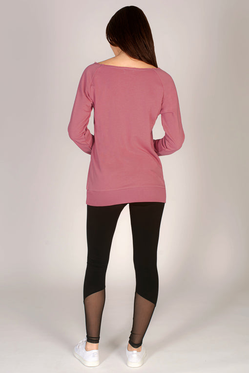 Pineapple Off Shoulder Longline Sweat Top