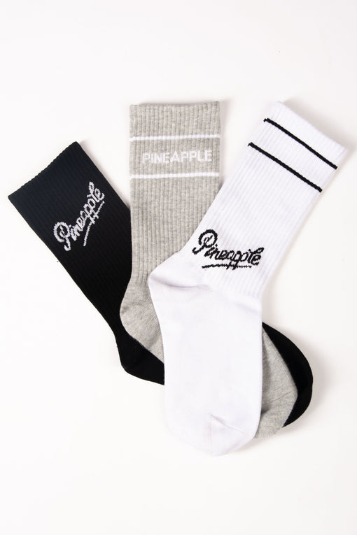 pineapple Pineapple 3 Pack Crew Socks