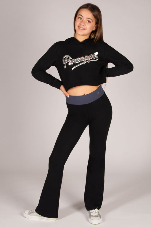 Pineapple Raw Edge Logo Crop Hoodie