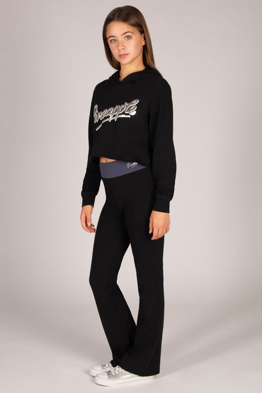 Pineapple Raw Edge Logo Crop Hoodie