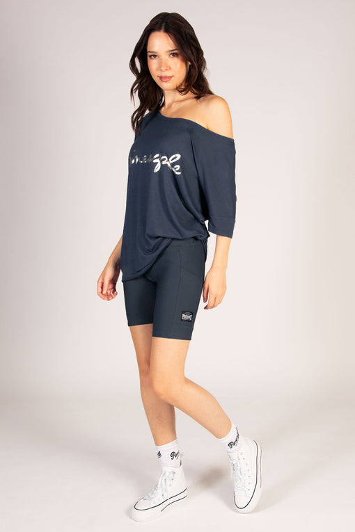 Pineapple Rib Cycling Shorts With Pocket