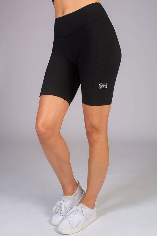 pineapple Rib Cycling Shorts With Pocket
