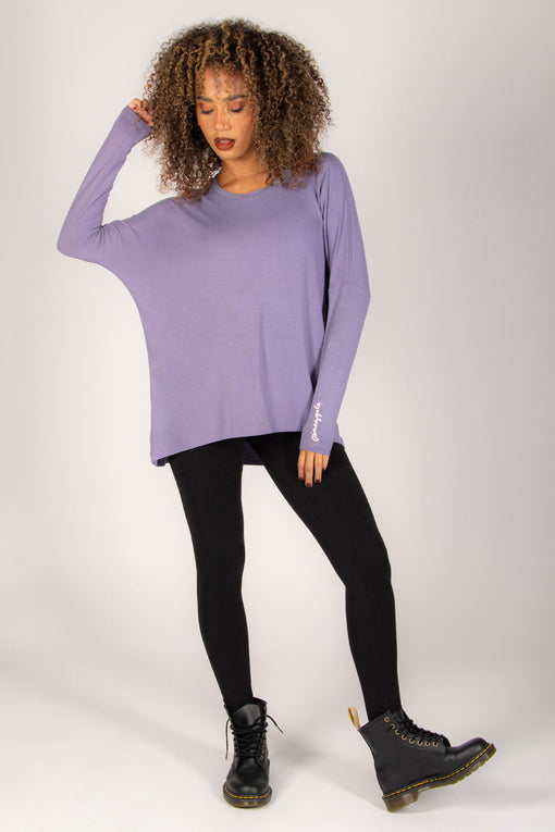 Pineapple Script Long Sleeve Top