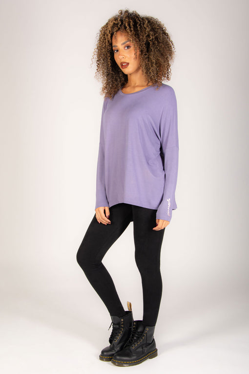 Pineapple Script Long Sleeve Top