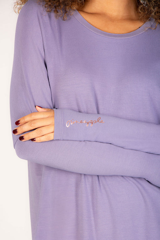 Pineapple Script Long Sleeve Top