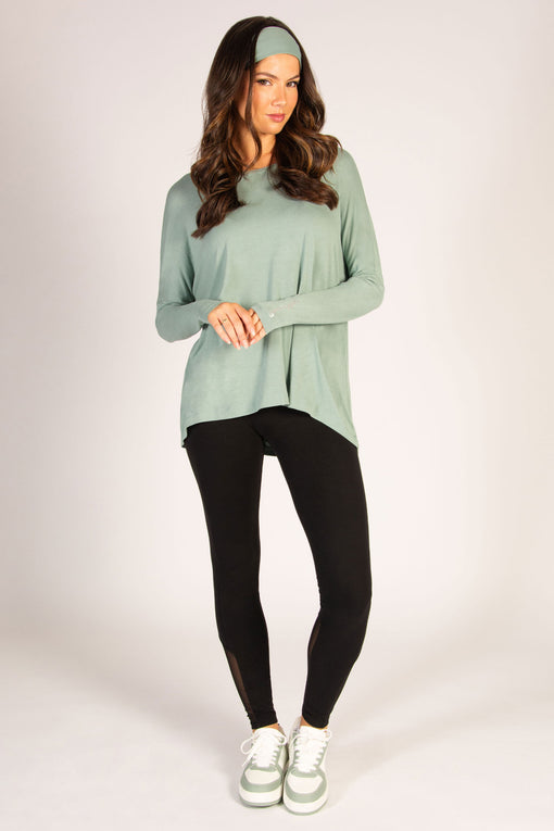 Pineapple Script Long Sleeve Top