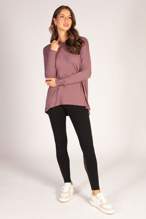 Pineapple Script Long Sleeve Top