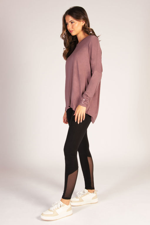 Pineapple Script Long Sleeve Top