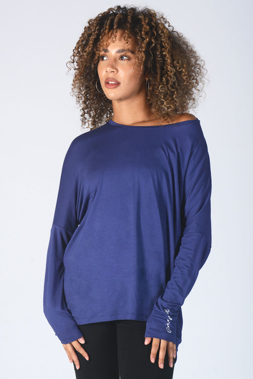 pineapple Script Long Sleeve Top