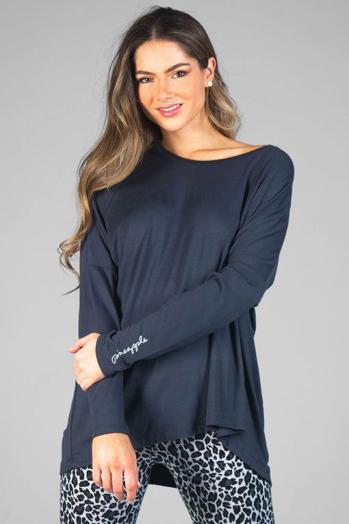 pineapple Script Long Sleeve Top