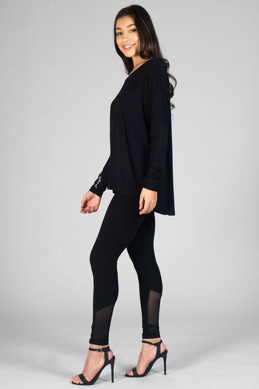 Pineapple Script Long Sleeve Top